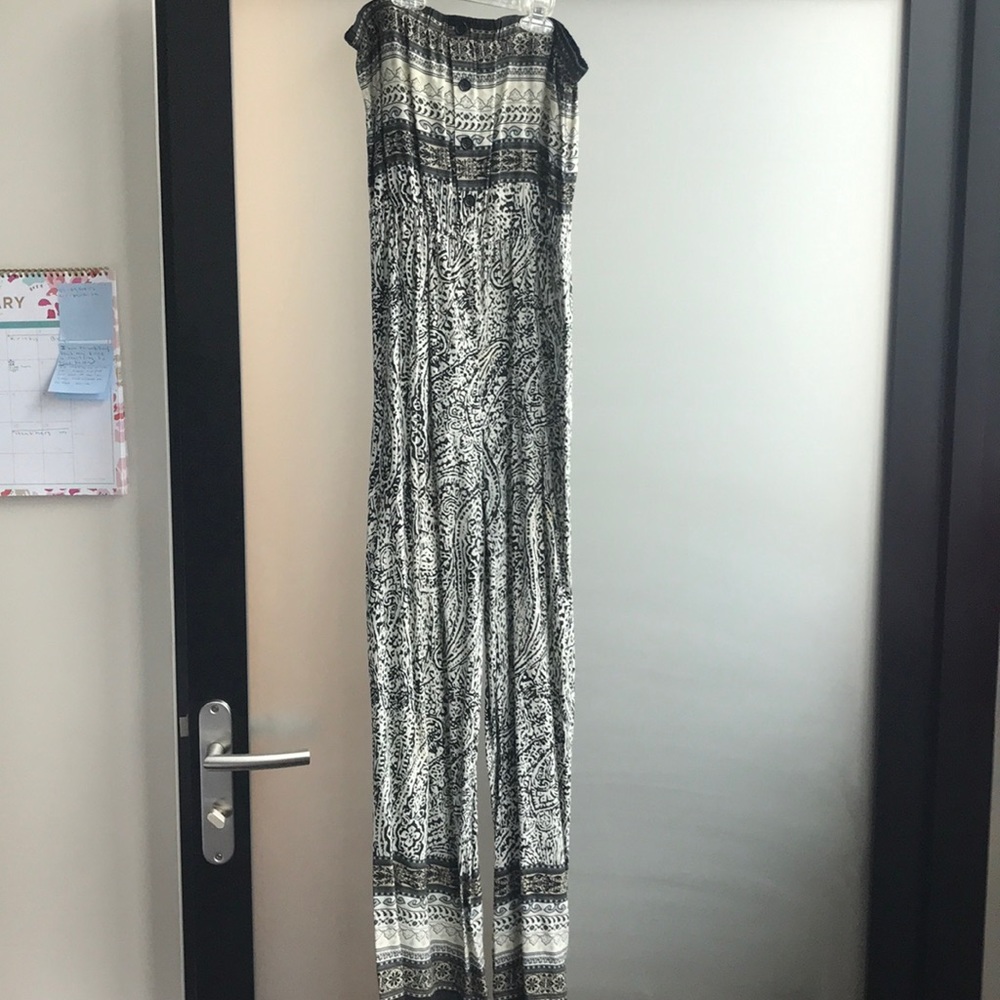 Foreign Exchange Strapless Jumpsuit
